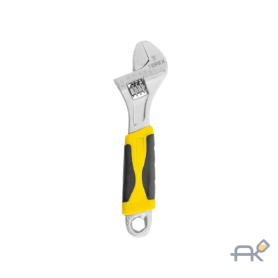 Ключ разводной ручка с резинов. покрытием Topex (35D122)